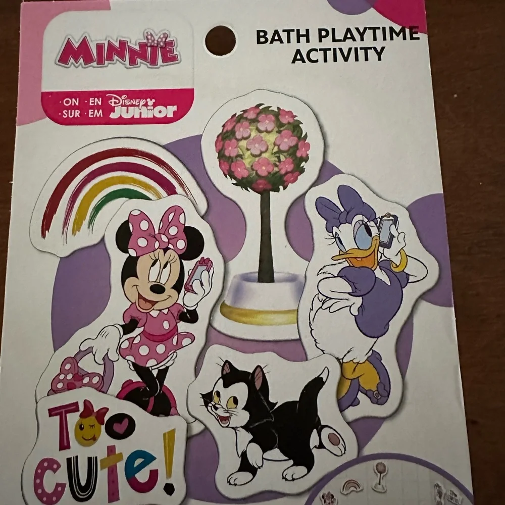 🌵 3/$15 Disney Minnie Mouse bath 6 foam pieces play activity (see description)